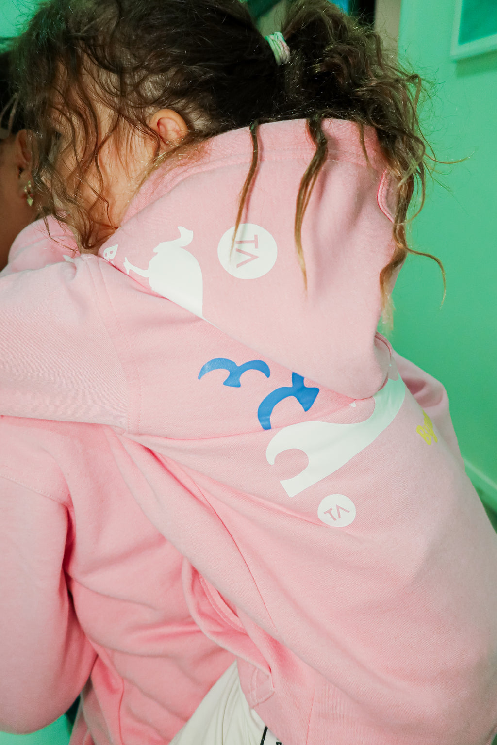 BYRON BAY KIDS PINK  HOODIE