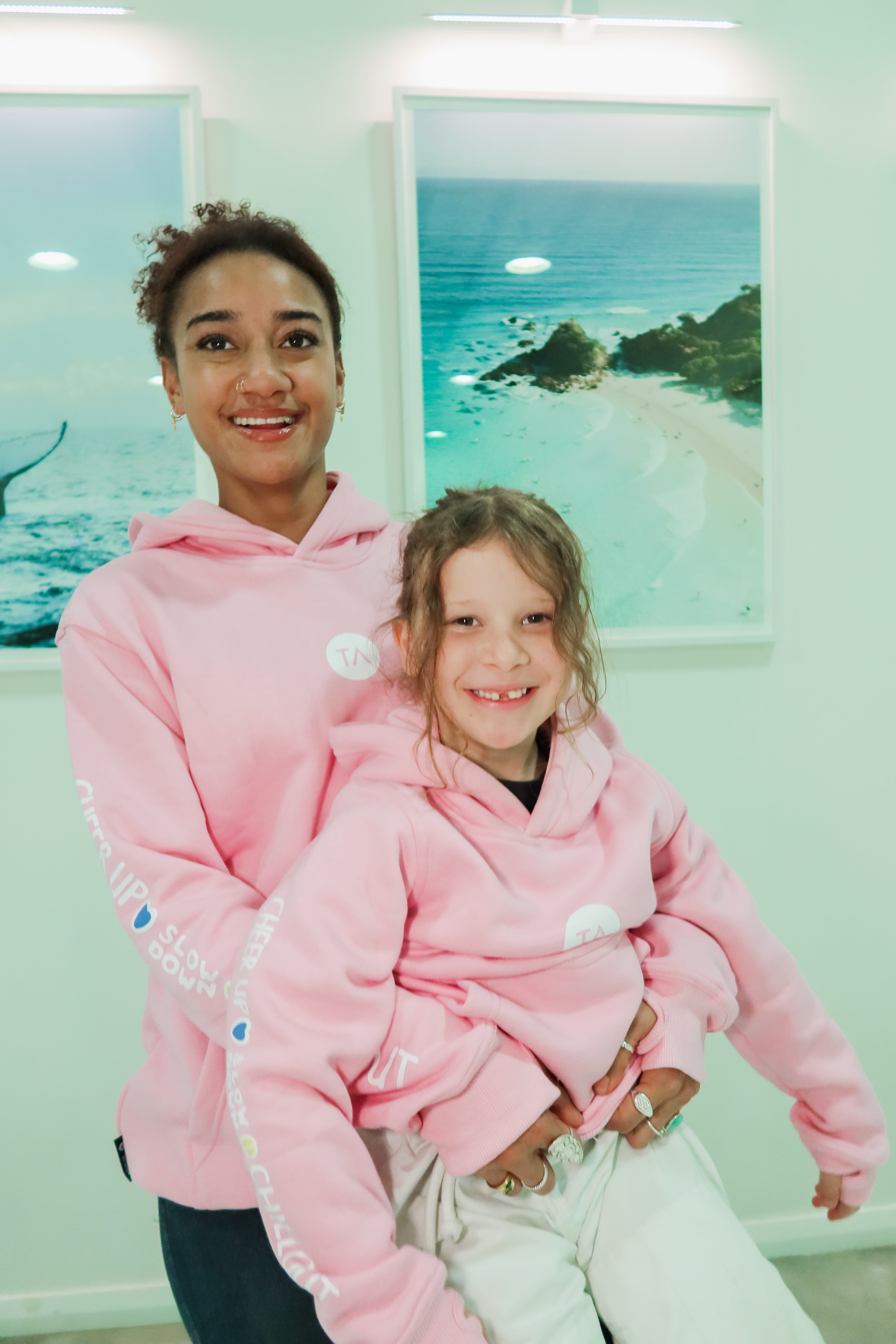 BYRON BAY KIDS PINK  HOODIE