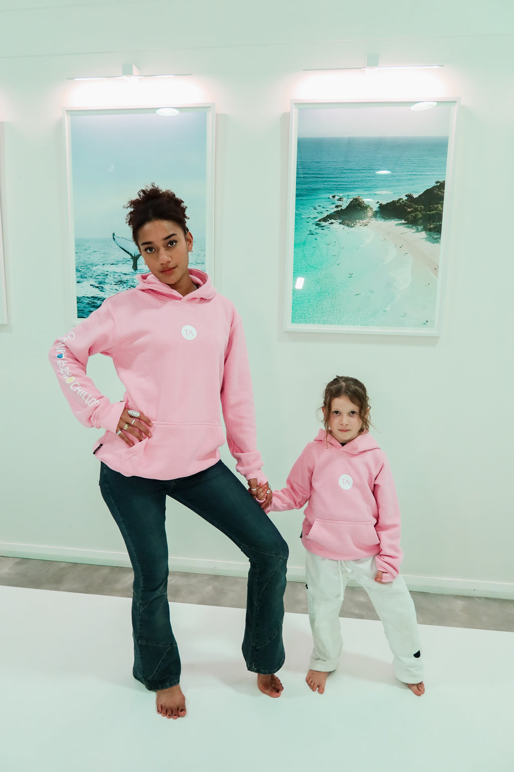 BYRON BAY KIDS PINK  HOODIE